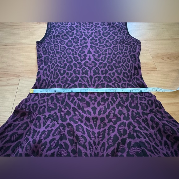 RVN | Dresses | Rvn Burgundy Leopard Print Mini Dress Sz Large - Picture 7 of 11